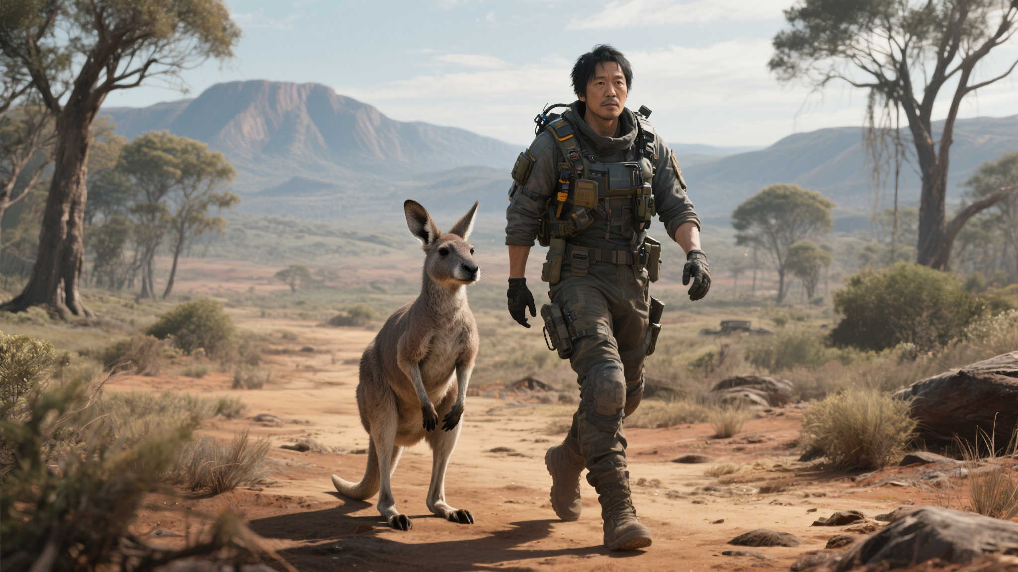 探索澳洲荒野：与袋鼠为伴的冒险旅程